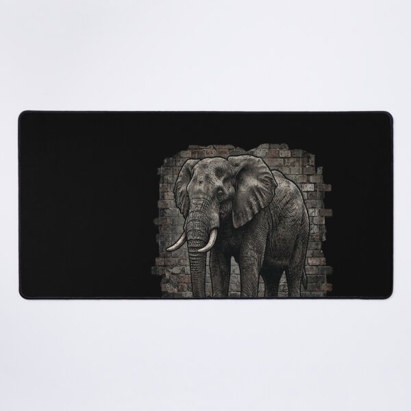 Item preview, Builder Built Like Stone Elephant Industrial Print designed and sold by Estics1.