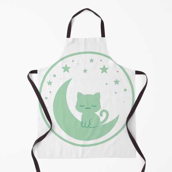Item preview, Mint Cat on Mint Moon for Dreamy Cat Lovers designed and sold by FantasyPearl.