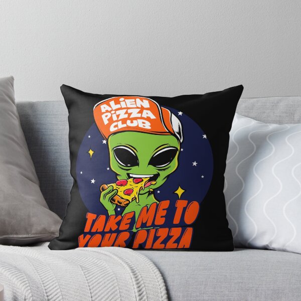 Item preview, Alien Pizza Club – Take Me to Your Pizza | Funny Cartoon Pizza designed and sold by sanwr.