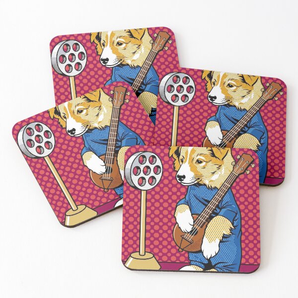 Item preview, Pop Art Dog Playing Instrument Retro Comic Illustration  pop designed and sold by Terry Bain.
