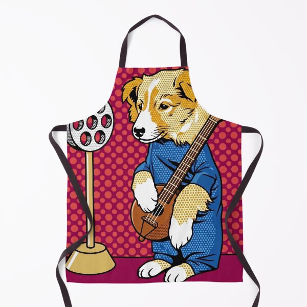 Item preview, Pop Art Dog Playing Instrument Retro Comic Illustration pop designed and sold by Terry Bain.