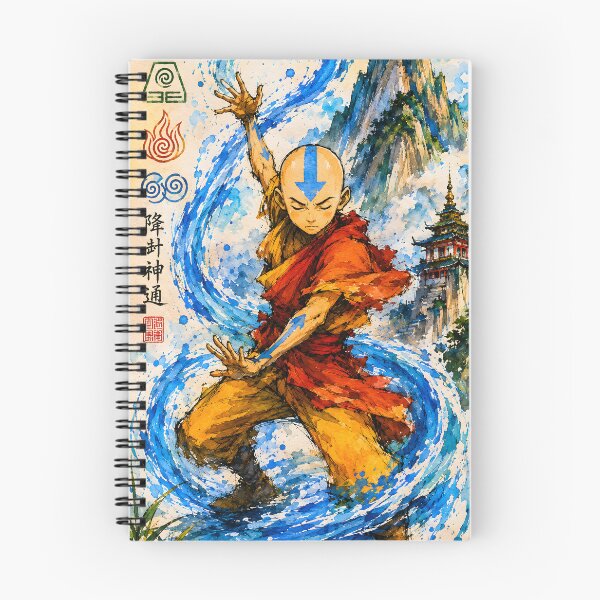 Item preview, Avatar Aang – Watercolor Airbender Sketch Art designed and sold by Day Dreamer.