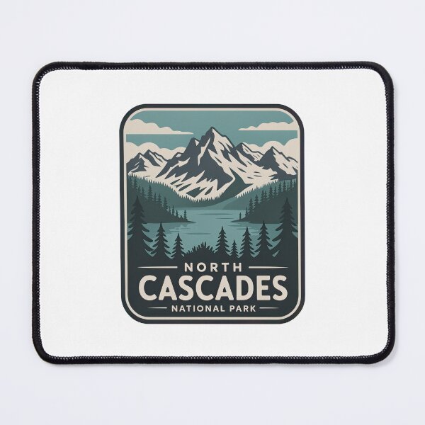Item preview, North Cascades National Park Vintage Travel Badge designed and sold by Teelogic.