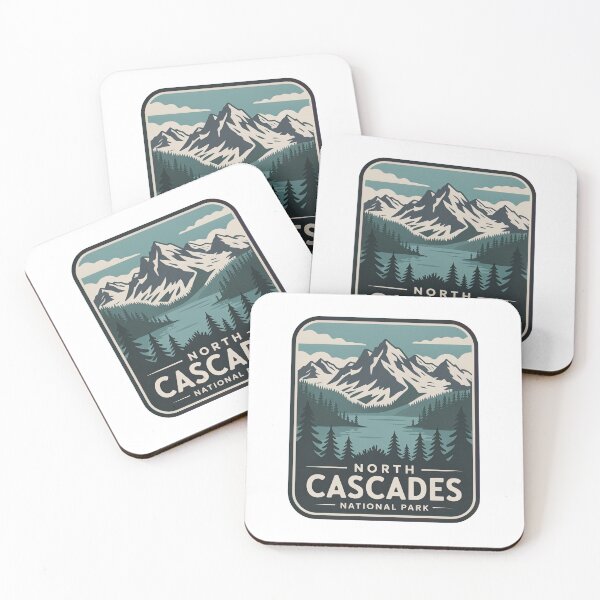 Item preview, North Cascades National Park Vintage Travel Badge designed and sold by Teelogic.