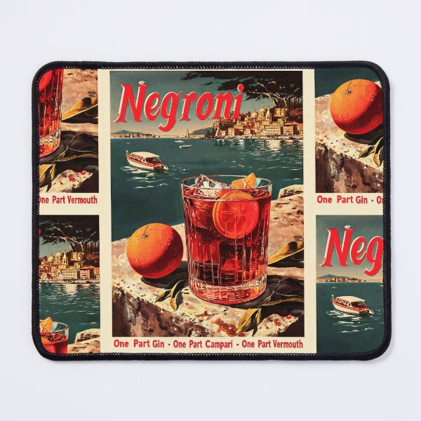 Item preview, Vintage Negroni Cocktail Poster | Italian Riviera Art | Mid-Century Style | Classic Drink Recipe | Retro Bar Wall Decor designed and sold by artofuniverse.