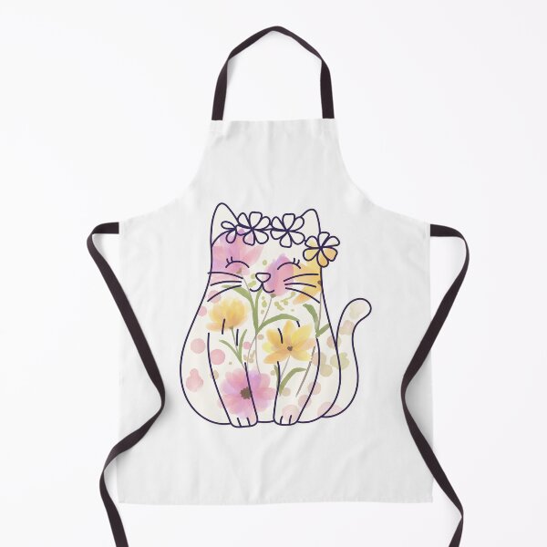 Item preview, Watercolor Flower Cat Design designed and sold by CarefulCreation.