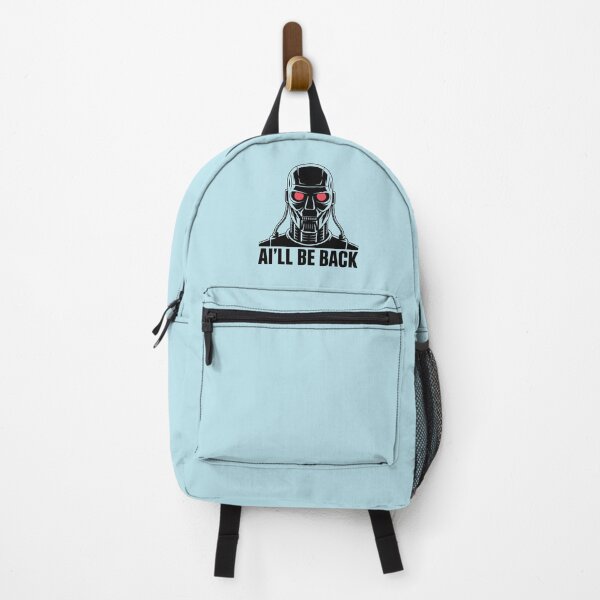 Item preview, AI’ll Be Back – Funny Retro Robot AI Humor Design designed and sold by Jollys-ArtShop.
