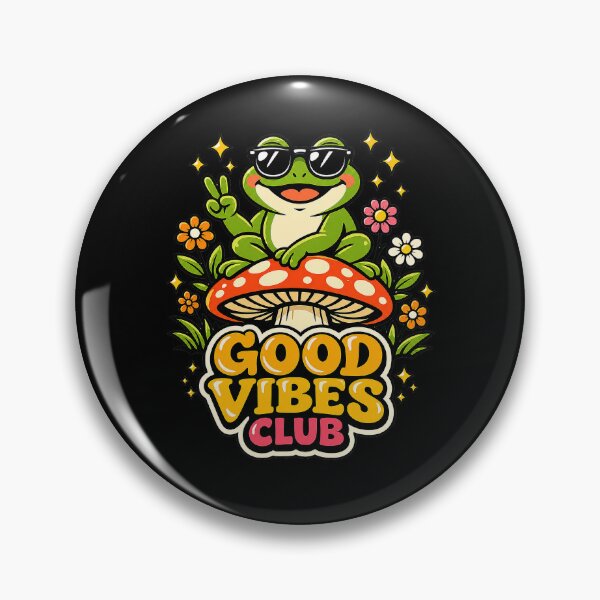Item preview, Retro frog at the good vibes club designed and sold by Imprearte.