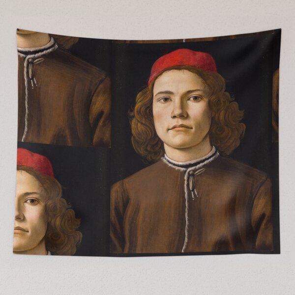Item preview, Portrait of a Young Man in Red Cap designed and sold by artofuniverse.