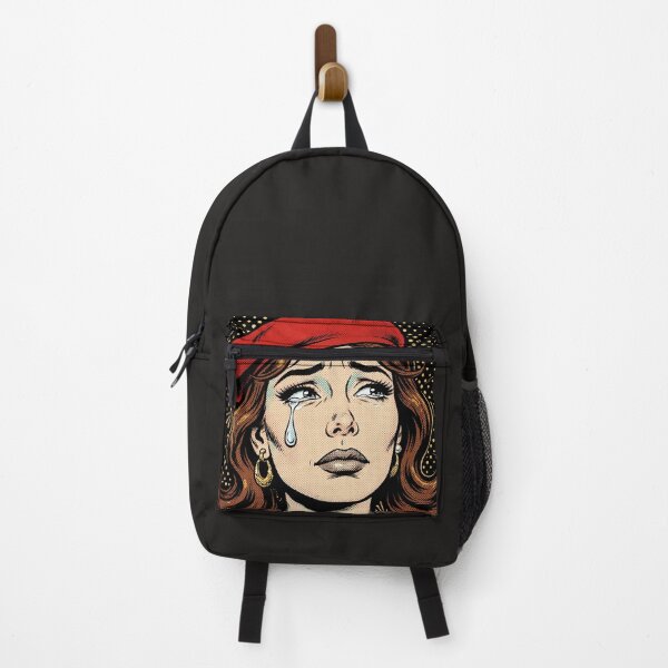 Item preview, TEARFUL BÉRET - Sad Pop Art Girl Crying designed and sold by MAISON SYLVIE.