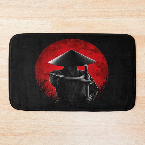 Item preview, Samurai Moon Logo | Japanese Warrior Under Red Moon | Minimalist Ronin T-Shirt designed and sold by Clint Reno Designs.