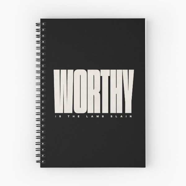 Item preview, WORTHY / Is The Lamb Slain - Modern Christian Typography designed and sold by Skotecky.