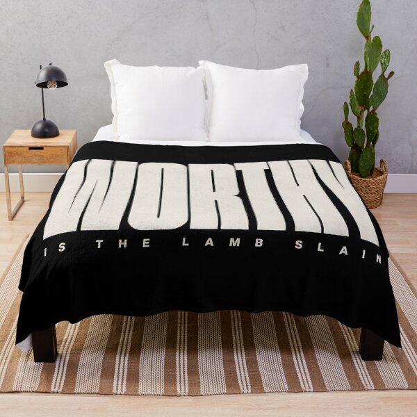 Item preview, WORTHY / Is The Lamb Slain - Modern Christian Typography designed and sold by Skotecky.