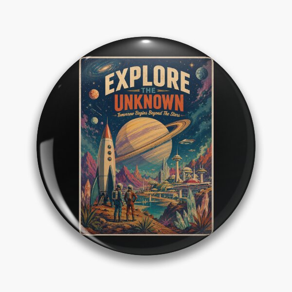 Item preview, Retro Sci-Fi Alien Planet Expedition designed and sold by HoopeStylee.