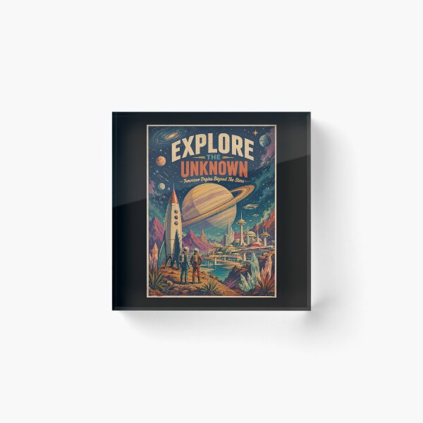 Item preview, Retro Sci-Fi Alien Planet Expedition designed and sold by HoopeStylee.