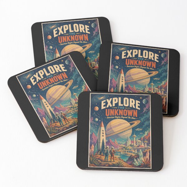 Item preview, Retro Sci-Fi Alien Planet Expedition designed and sold by HoopeStylee.