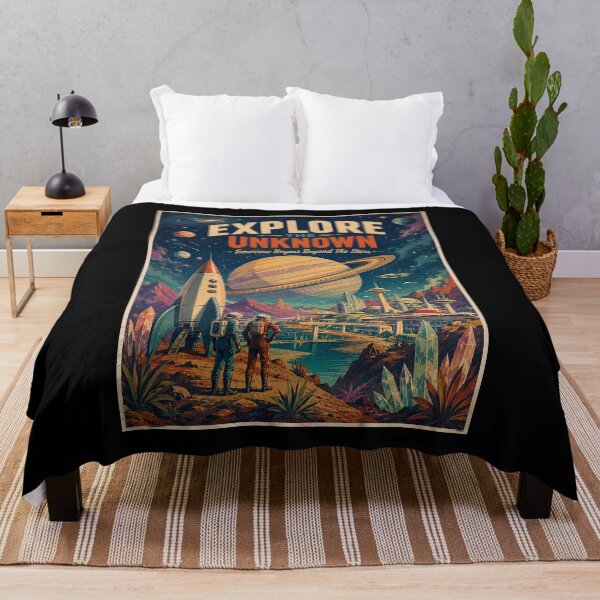 Item preview, Retro Sci-Fi Alien Planet Expedition designed and sold by HoopeStylee.