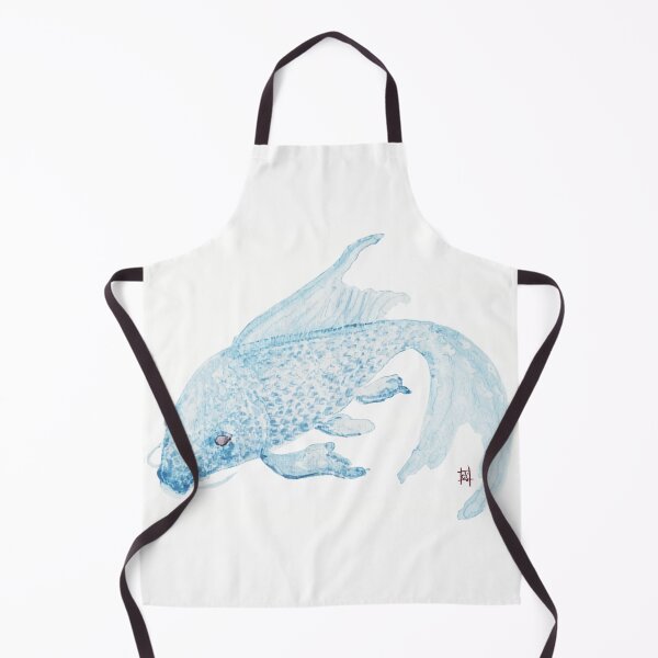 Item preview, Tranquil Blue Koi Fish Watercolor Painting designed and sold by Midnight Madness Arts.
