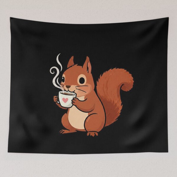 Item preview, Squirrel coffee - cute, funny gifts for coffee lovers designed and sold by ewicraft.