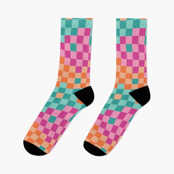 Item preview, Fun Retro Wavy Checkered Seamless Pattern designed and sold by CreativeDraws42.