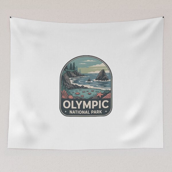 Item preview, Olympic National Park Vintage Travel Badge designed and sold by Teelogic.