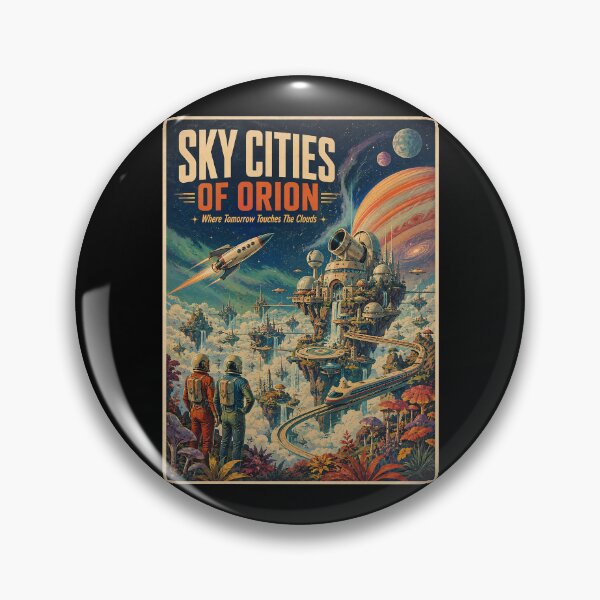 Item preview, Retro Sky Cities of Orion designed and sold by HoopeStylee.