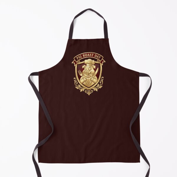 Item preview, Pig Roast Day Cute Chef Pig Barbecue Party Emblem Badge designed and sold by KiwiRider.