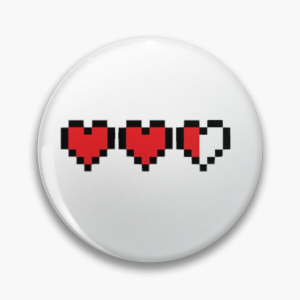 Item preview, Pixel Art Pixelated Hearts Health Bar 8 Bit designed and sold by Koussgh.