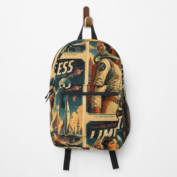 Item preview, Retro Female Astronaut Space Adventure designed and sold by HoopeStylee.