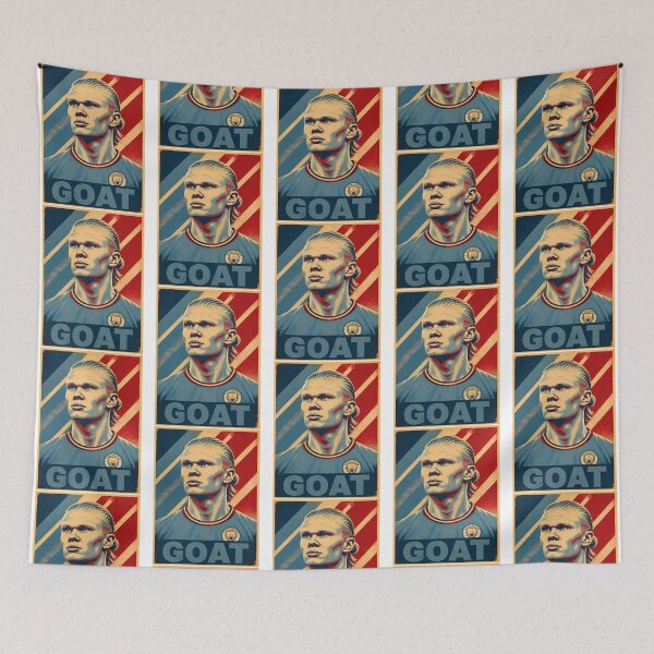Item preview, Erling Haaland - G.O.A.T Typography Classic T-Shirt designed and sold by TOPSHOPIAs.