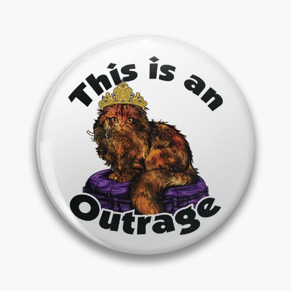 Item preview, This Is an Outrage – Princess Donut designed and sold by Leslie Makes Art & Crafts.