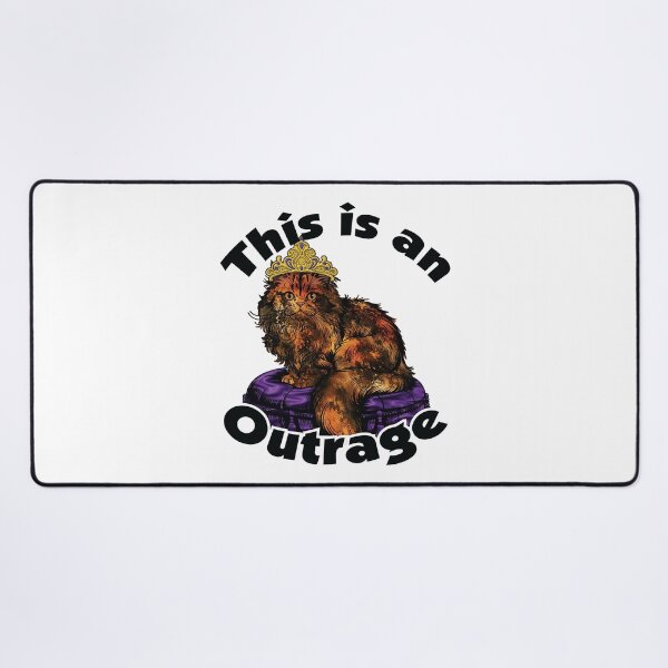 Item preview, This Is an Outrage – Princess Donut designed and sold by Leslie Makes Art & Crafts.