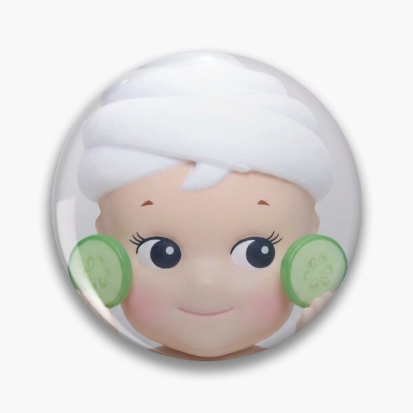 Item preview, Sonny Angel Cucumber Mask Bathroom Art designed and sold by SmileySmeds.