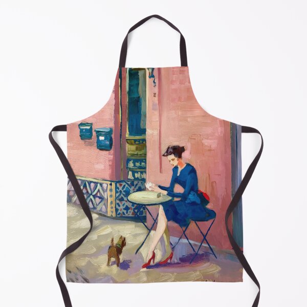 Item preview, Vintage French Cafe Pink Background Print designed and sold by CARRAANN.