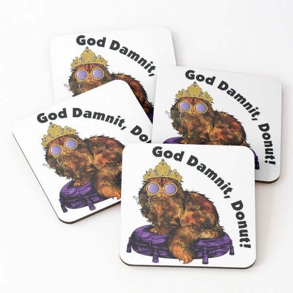 Item preview, God Damnit, Donut! – Princess Donut designed and sold by Leslie Makes Art & Crafts.
