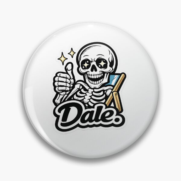 Item preview, Cute Skeleton Window Cleaner Sticker – "Dale." Funny Spanish Kawaii Cleaning Skull Vinyl Decal designed and sold by SkeletonMood.