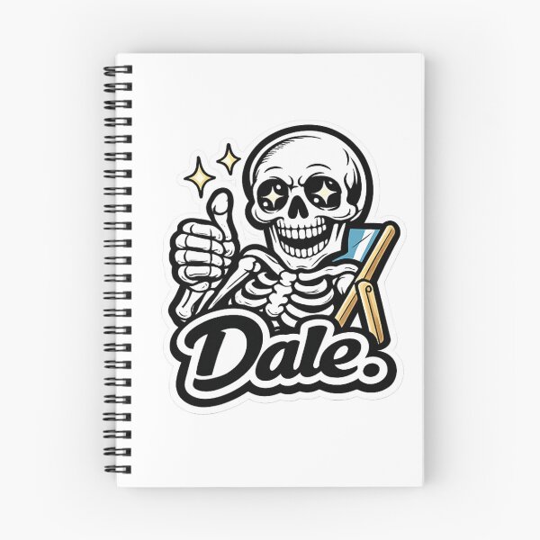 Item preview, Cute Skeleton Window Cleaner Sticker – "Dale." Funny Spanish Kawaii Cleaning Skull Vinyl Decal designed and sold by SkeletonMood.
