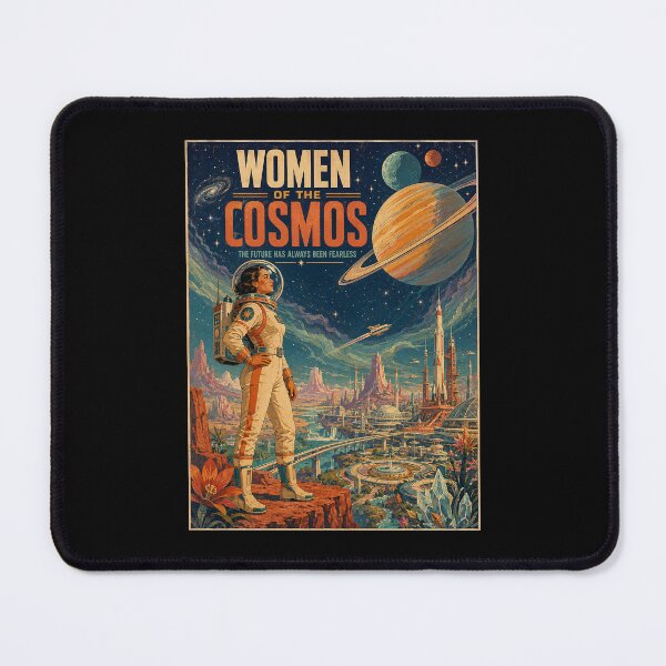 Item preview, Retro Female Astronaut Space Explorer designed and sold by HoopeStylee.