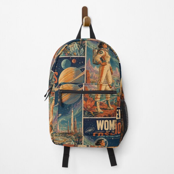 Item preview, Retro Female Astronaut Space Explorer designed and sold by HoopeStylee.