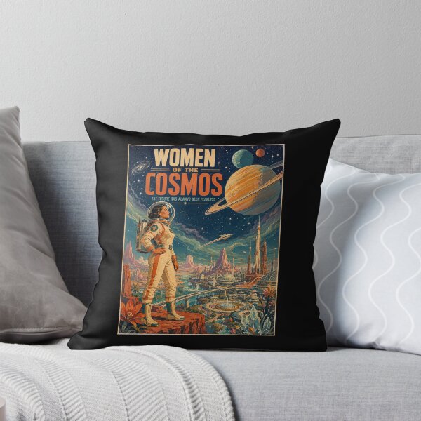 Item preview, Retro Female Astronaut Space Explorer designed and sold by HoopeStylee.