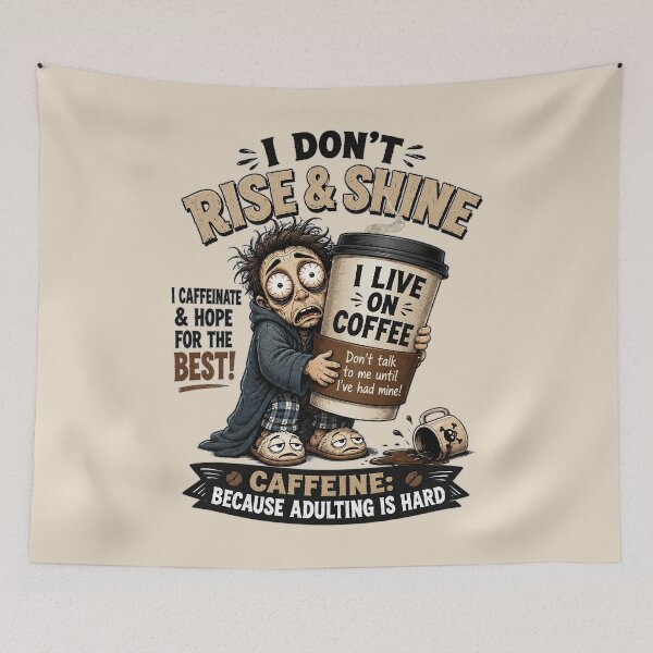 Item preview, I Don't Rise and Shine Coffee designed and sold by SHHCreations.