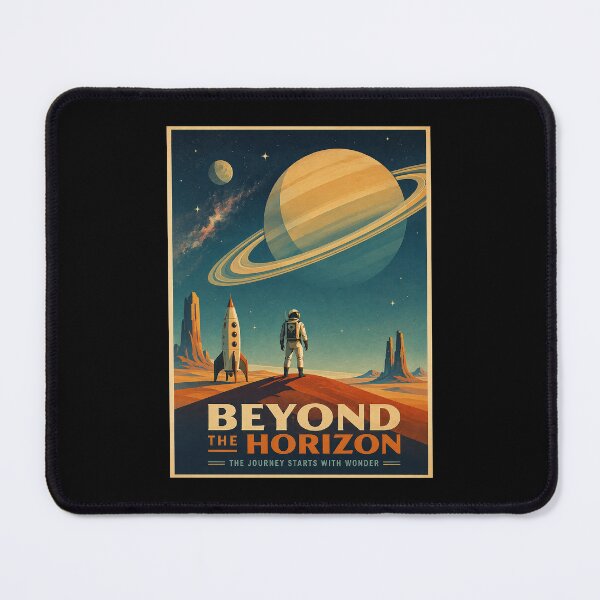 Item preview, Retro Desert Planet Explorer Poster designed and sold by HoopeStylee.