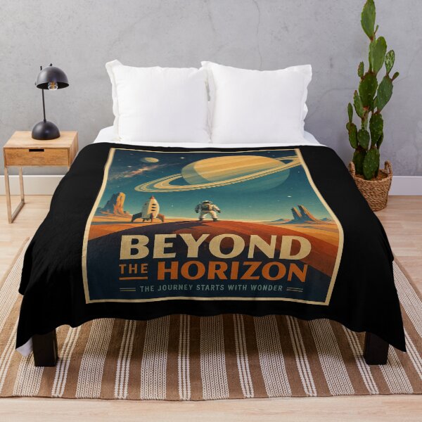Item preview, Retro Desert Planet Explorer Poster designed and sold by HoopeStylee.