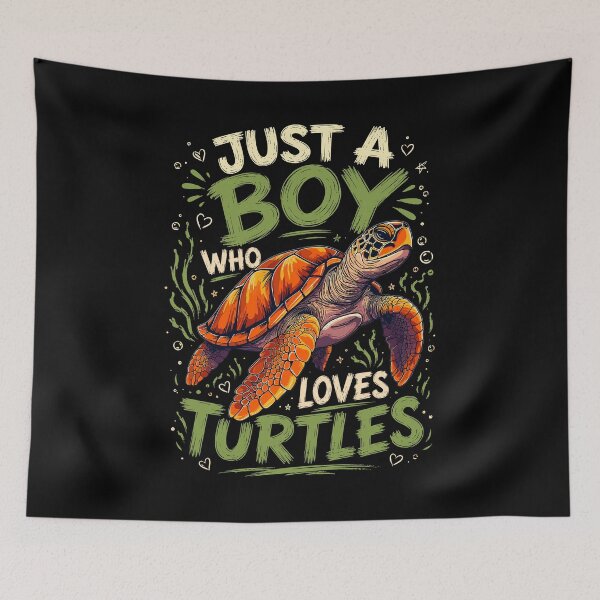 Item preview, Just A Boy Who Loves Turtles  Cute Sea Turtle Turtle Lover Gift designed and sold by mraihan.
