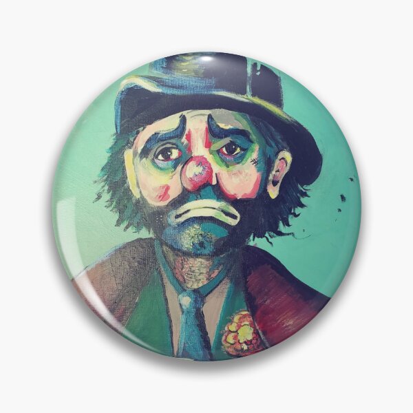 Item preview, Weary Willie Sad Clown Portrait | Dark Circus Surreal Art | Emotional Wall Decor designed and sold by MothaTDoodles.