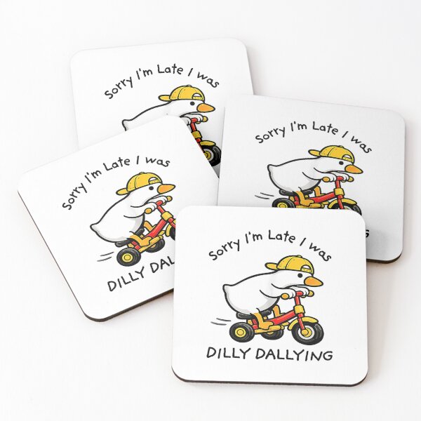 Item preview, Sorry I’m Late I Was Dilly Dallying – Silly Goose Funny Cute Animal Humor Shirt designed and sold by Rahamkshop.