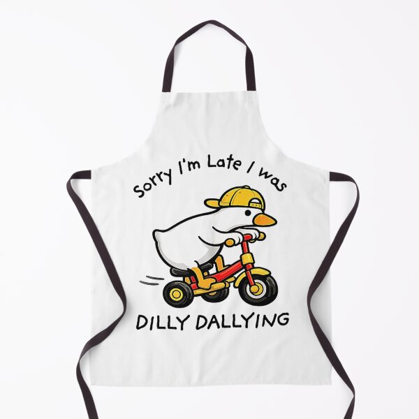 Item preview, Sorry I’m Late I Was Dilly Dallying – Silly Goose Funny Cute Animal Humor Shirt designed and sold by Rahamkshop.