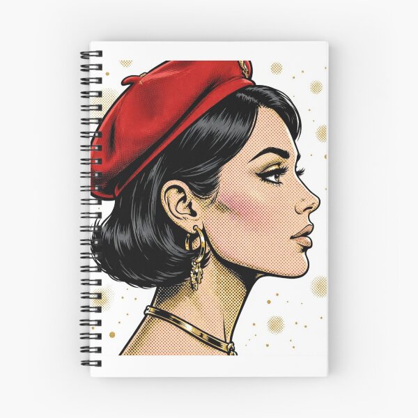 Item preview, PARISIAN BÉRET - Elegant Profile Pop Art Girl designed and sold by MAISON SYLVIE.