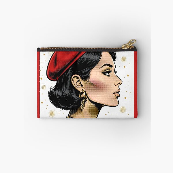 Item preview, PARISIAN BÉRET - Elegant Profile Pop Art Girl designed and sold by MAISON SYLVIE.