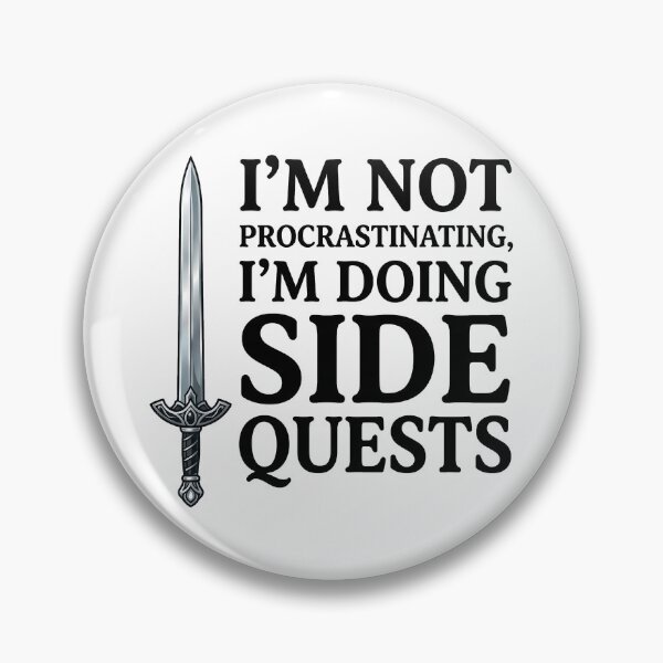 Item preview, I'm not procrastinating I'm doing Side Quests - Cute Fantasy Gamer T-Shirt designed and sold by LoFizzy.